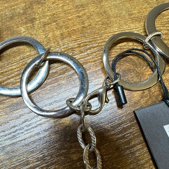 Armani Exchange A/X Belt Womens Silver Chain Hoops Retro Inspired Adjustable - Picture 5 of 7